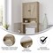 Merrick Lane Delilah Over the Toilet Bathroom Organizer with Shelves and Magnetic Closure Doors